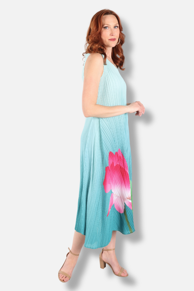 Long Estrella Dress - Lotus