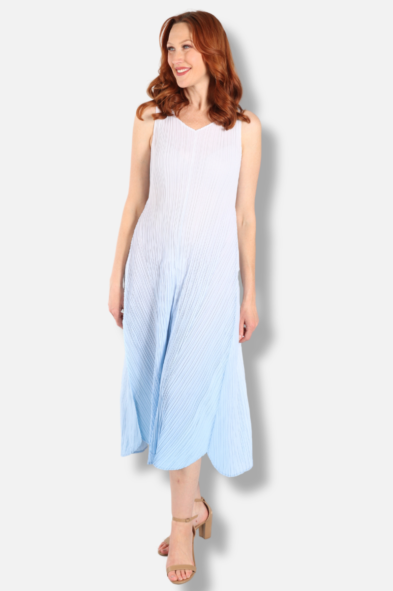 Long Estrella Dress - Ice Blue