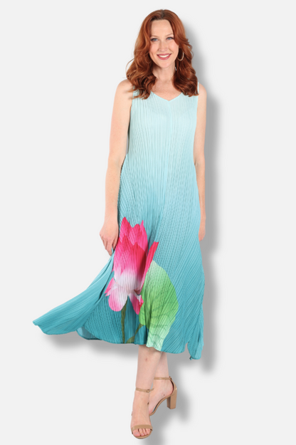 Long Estrella Dress - Lotus