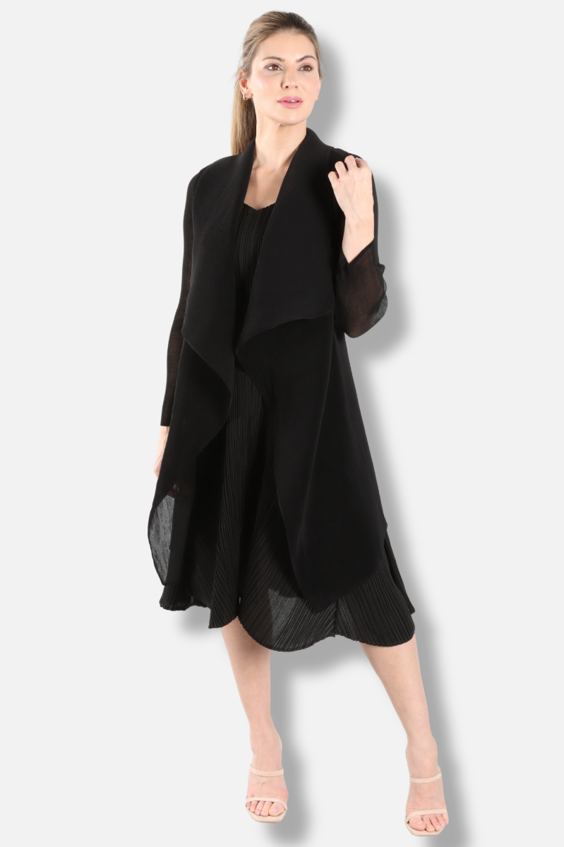 Short Collare Coat - Black