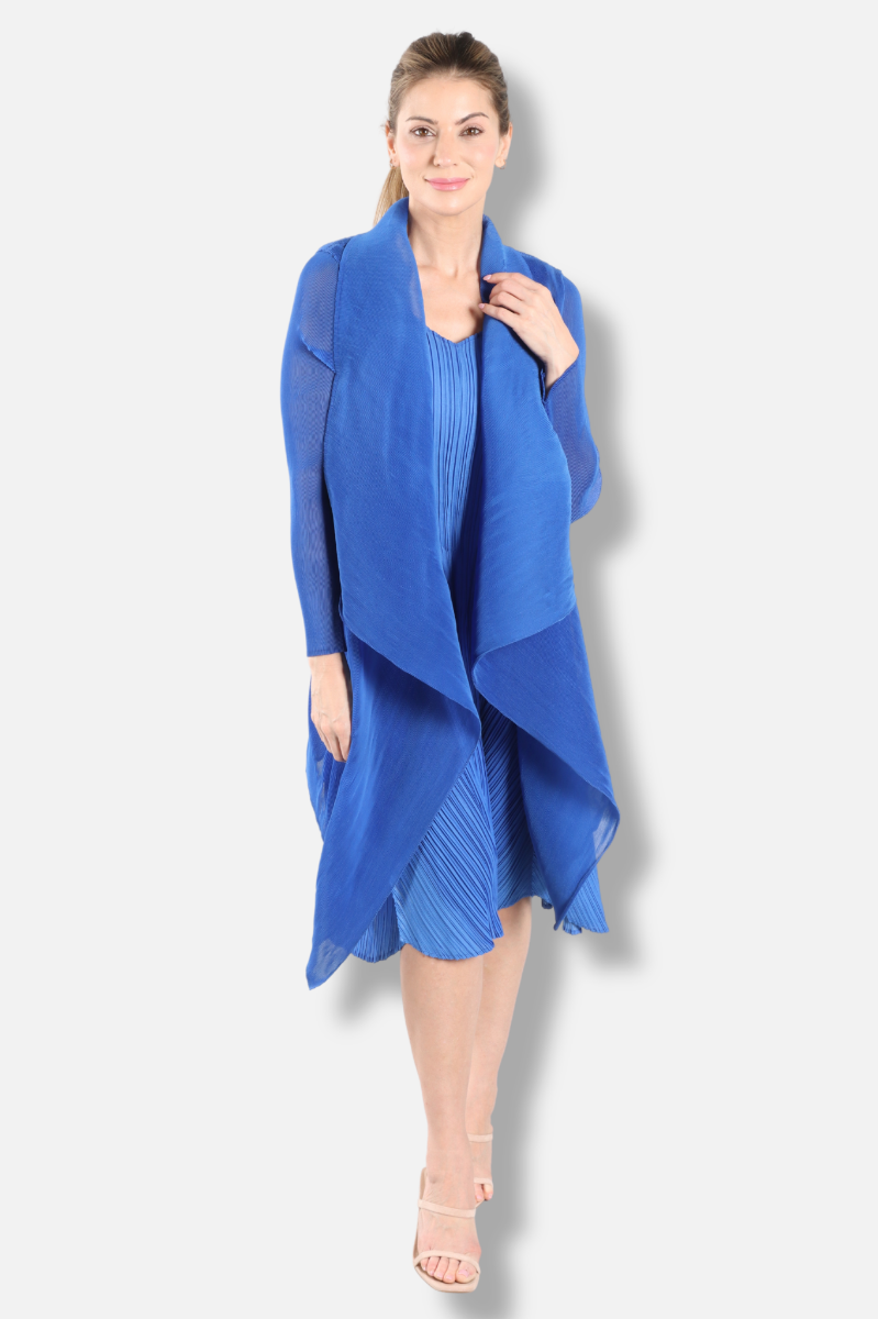 Short Collare Coat - Royal Blue
