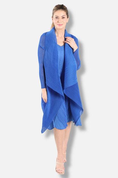 Short Collare Coat - Royal Blue