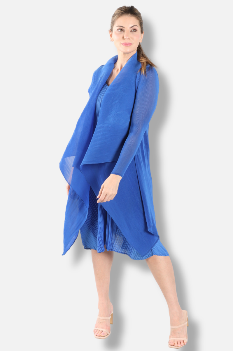 Short Collare Coat - Royal Blue