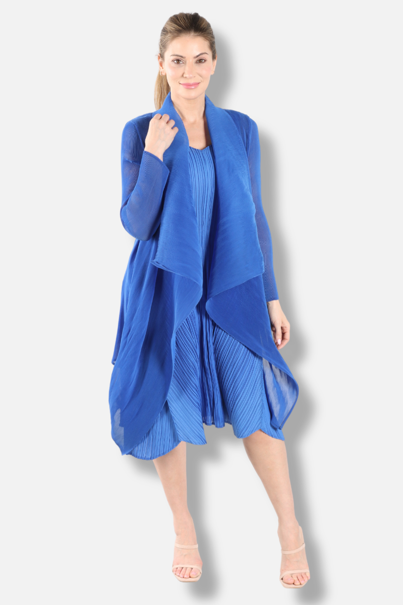 Short Collare Coat - Royal Blue
