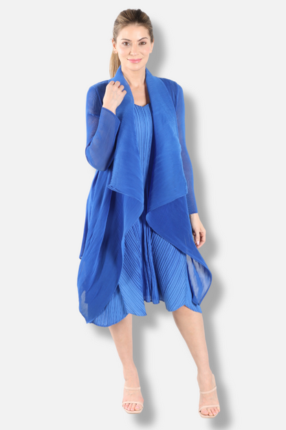Short Collare Coat - Royal Blue