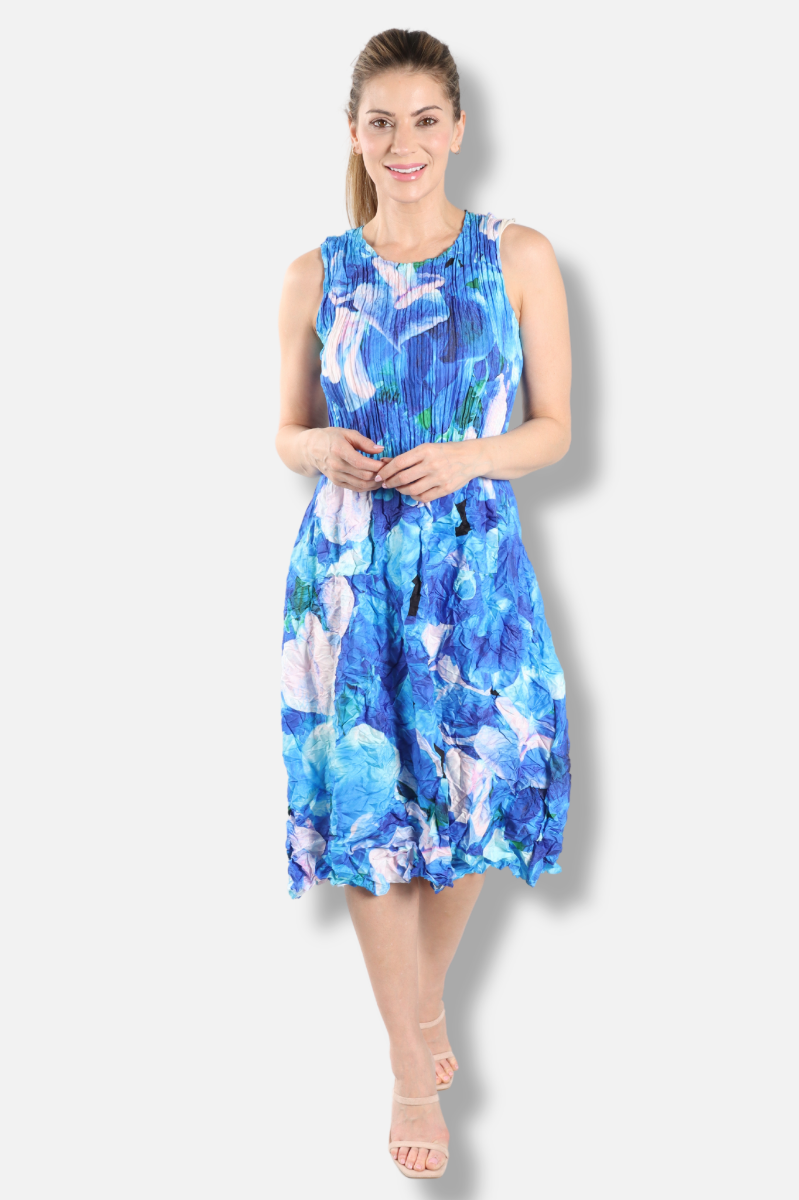 Smash Pocket Dress - Ocean Sweet Pea
