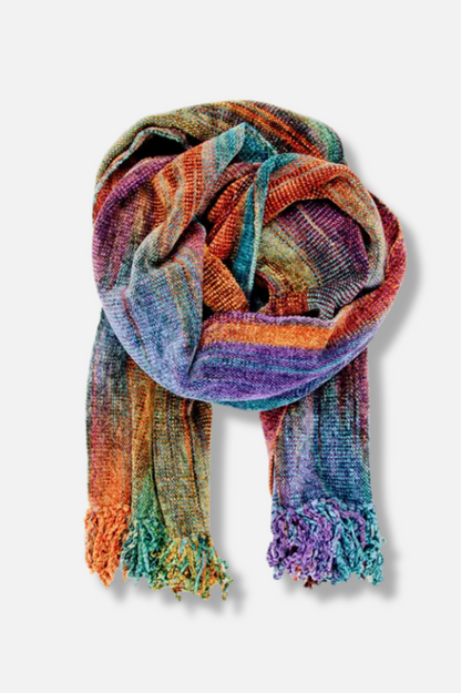 Bamboo Chenille Scarf - Prism
