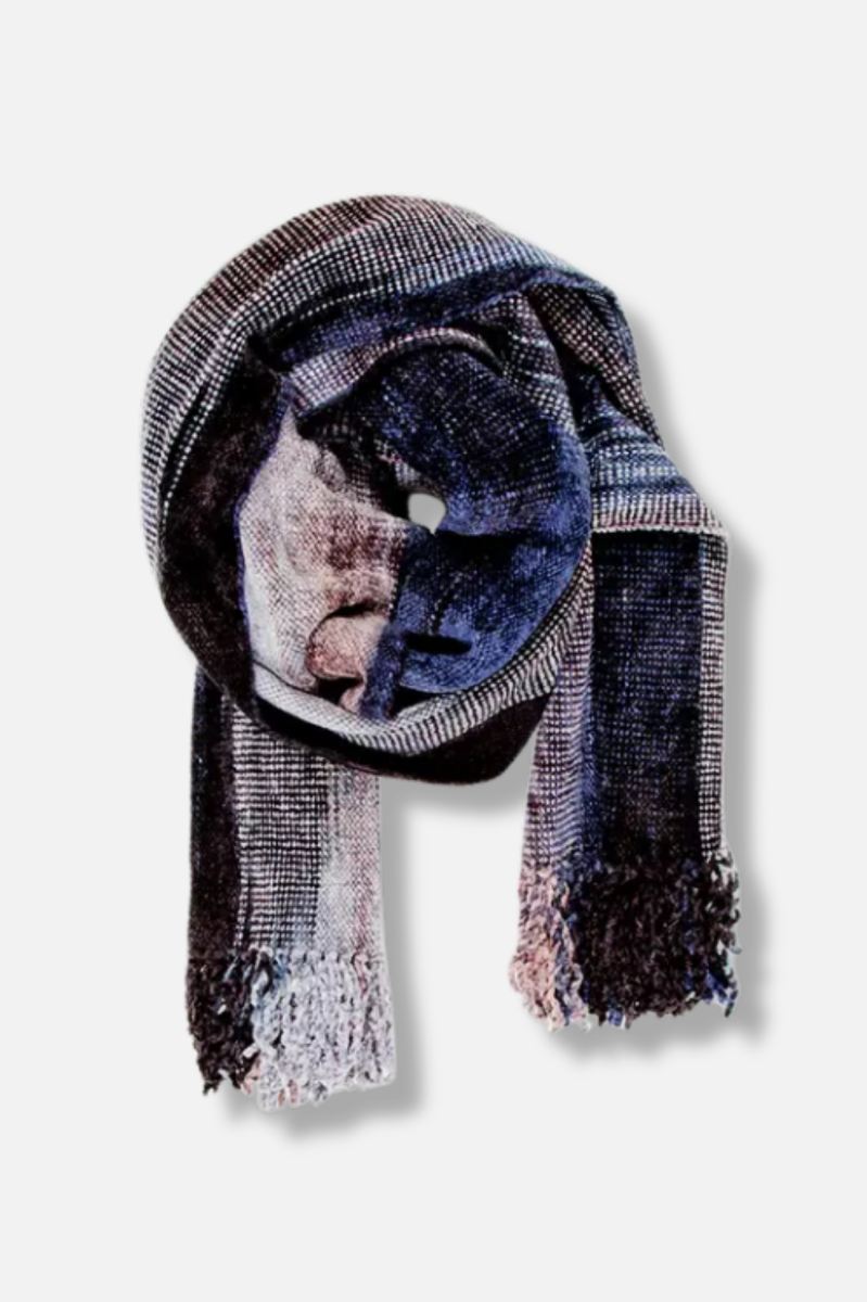 Bamboo Chenille Scarf - Dark Denim 