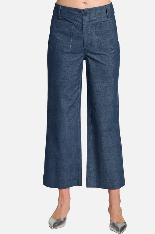 Patch Pocket Pant - Indigo Corduroy