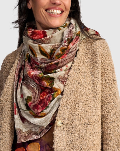 Mango Velvet Scarf - Almond Botanic