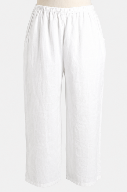 Flood Pant - White Linen