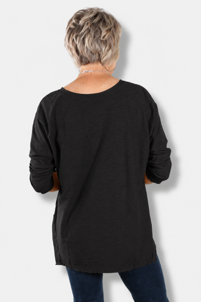 Osize Boxy Top - Black