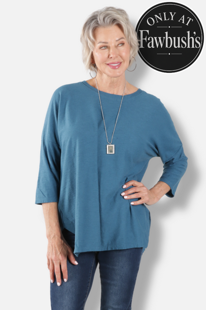 Osize Boxy Top - Peacock