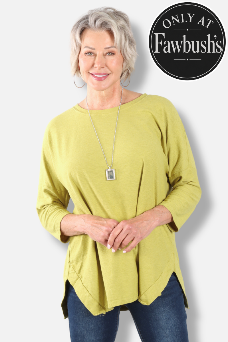 Osize Boxy Top - Pea