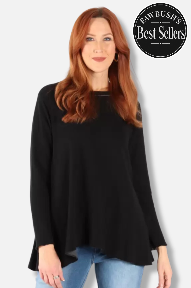 Original Longer Angel Tee - Black 