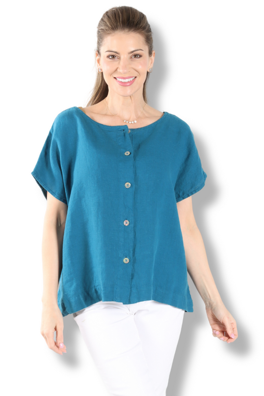 Bessie Shirt - Demoiselle Light Linen