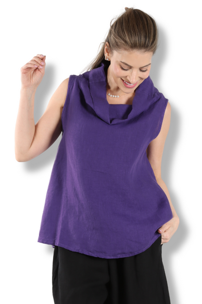 Etta Tank - Verbena Light Linen