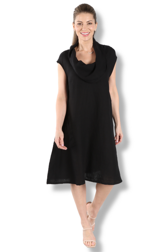 Nolan Tunic - Black Light Linen