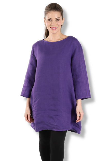 Twyla Top - Verbena Light Linen