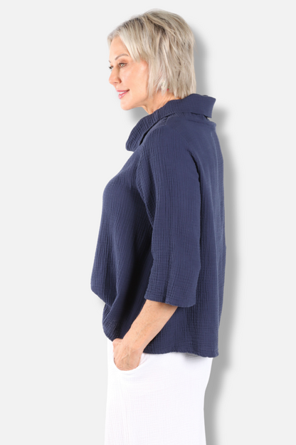 Etta Shirt - Stargaze Gauze