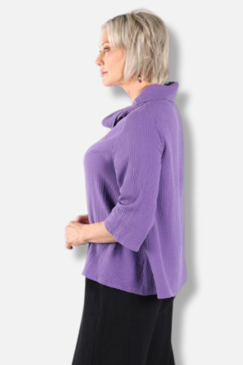 Etta Shirt - Verbena Gauze