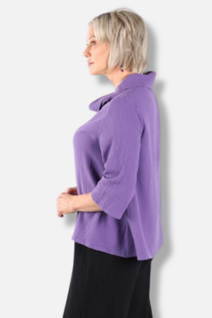 Etta Shirt - Verbena Gauze