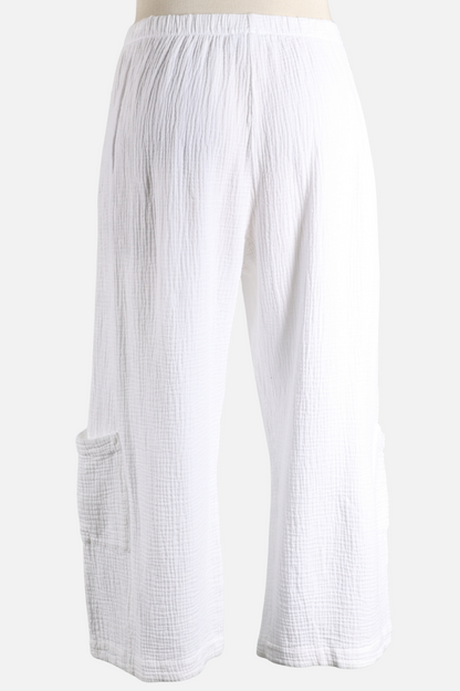 Casbah Pant - White Gauze