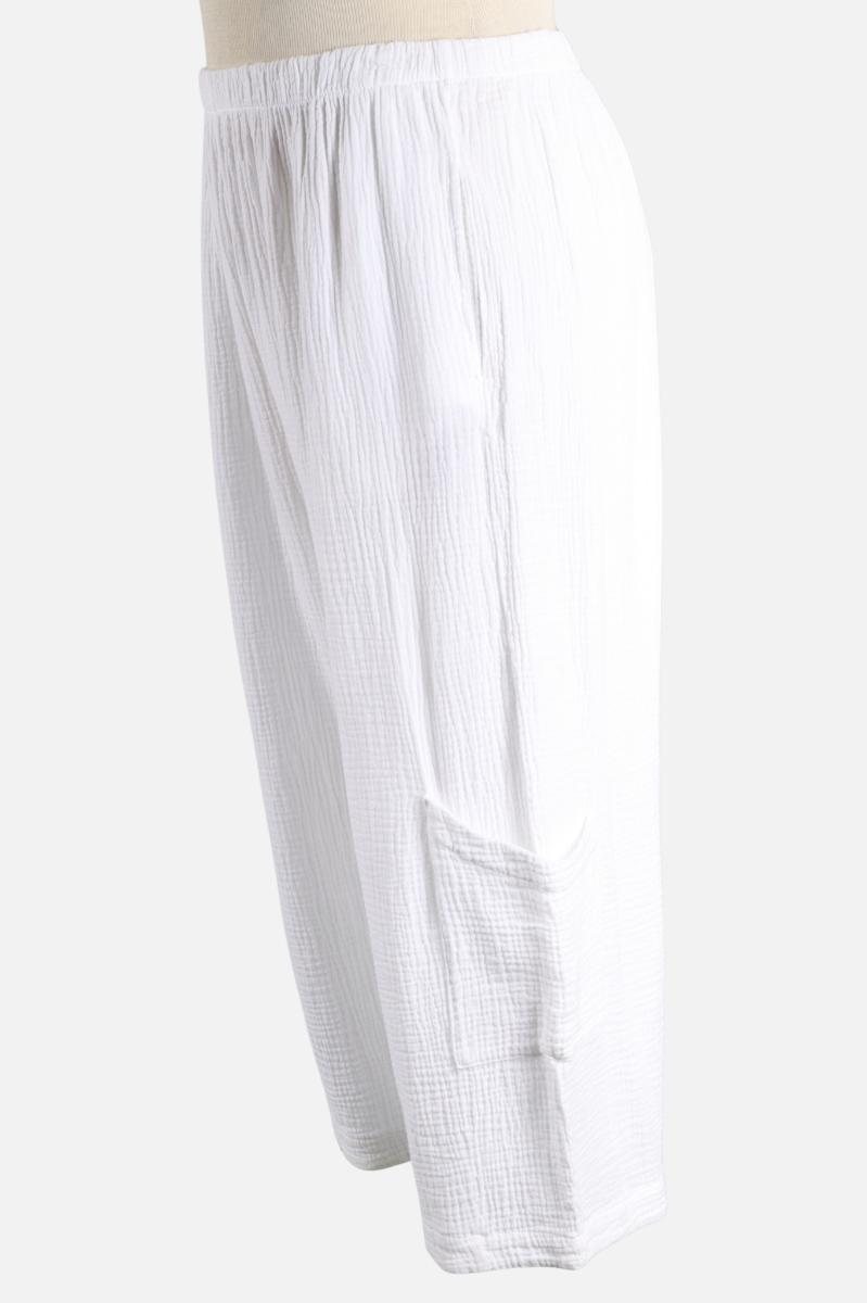 Casbah Pant - White Gauze