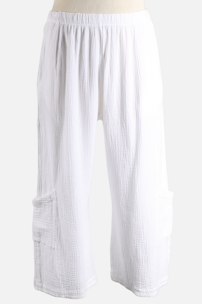 Casbah Pant - White Gauze
