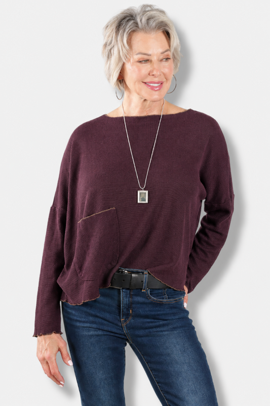 Osize Pocket Pullover - Cinnebark
