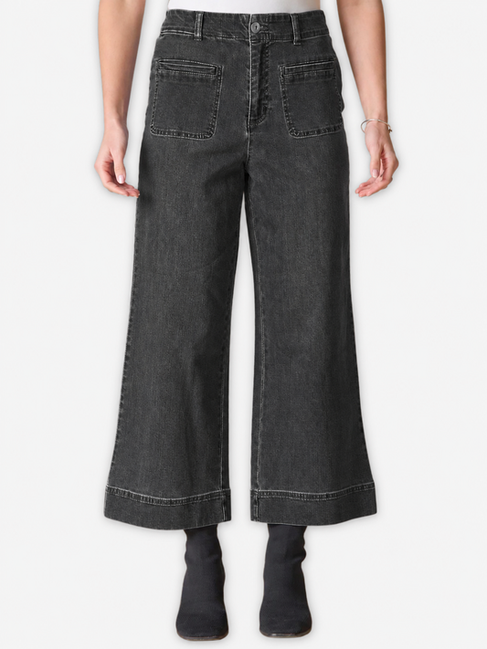 Ankle Jean - Black Denim 