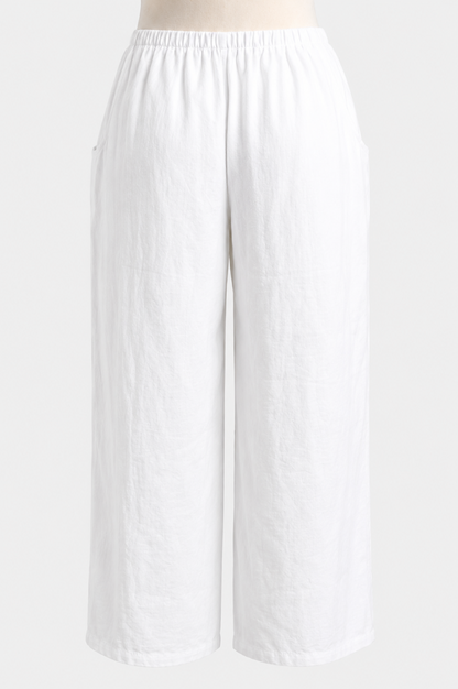 Flood Pant - White Linen