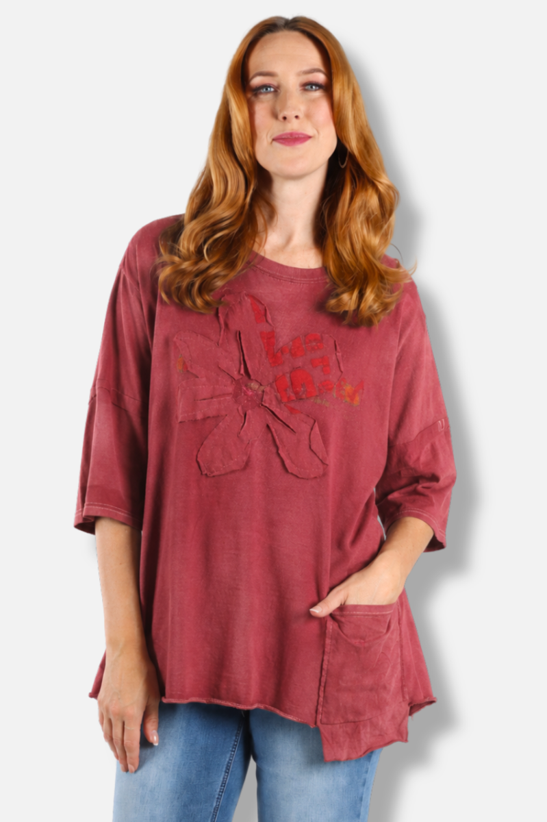 Rosa Tee - Red #8
