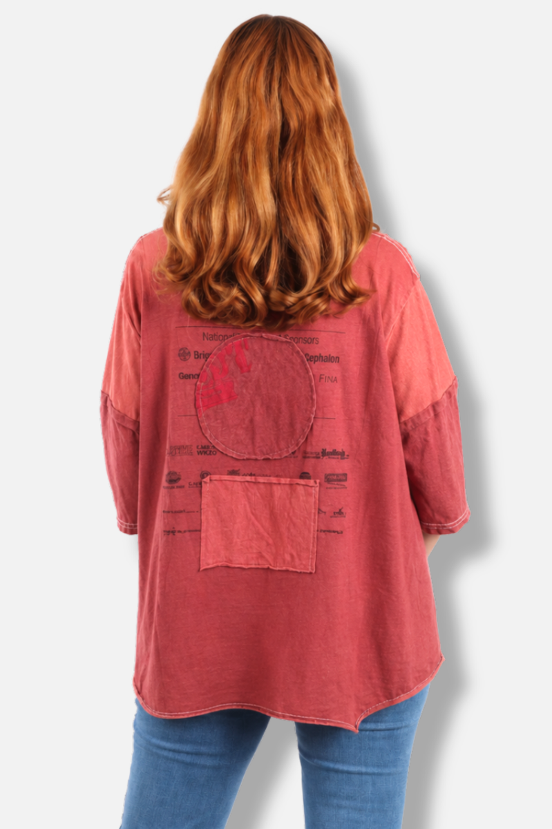 Rosa Tee - Red #7