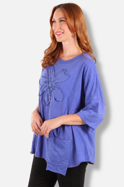 Rosa Tee - Blue #6