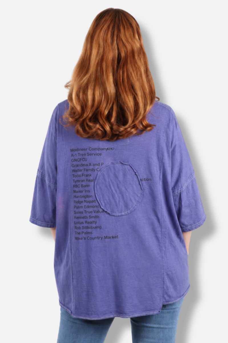 Rosa Tee - Blue #6