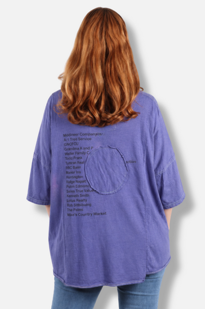 Rosa Tee - Blue #6