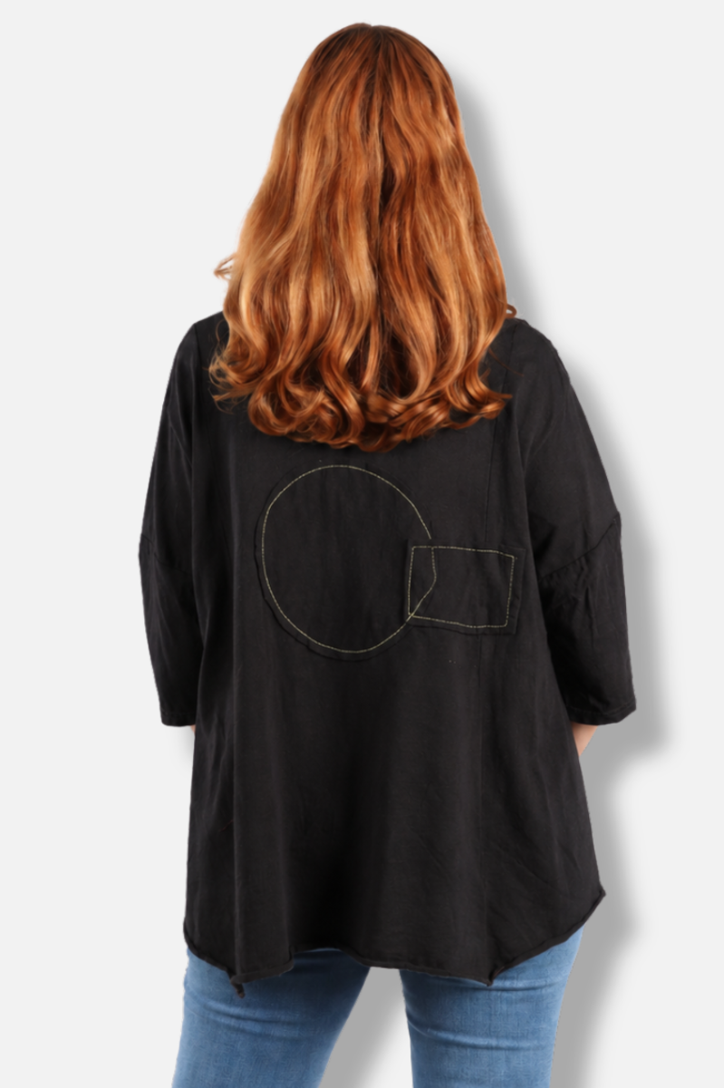 Rosa Tee - Black #4