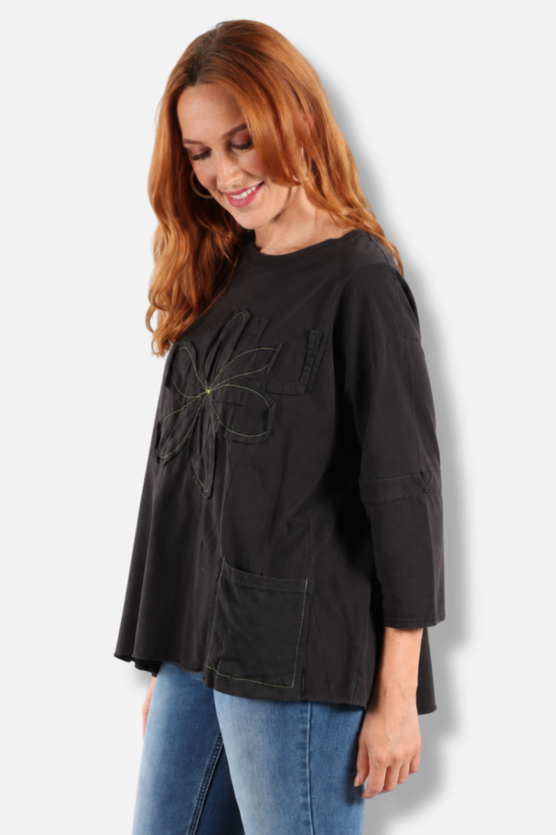 Rosa Tee - Black #4