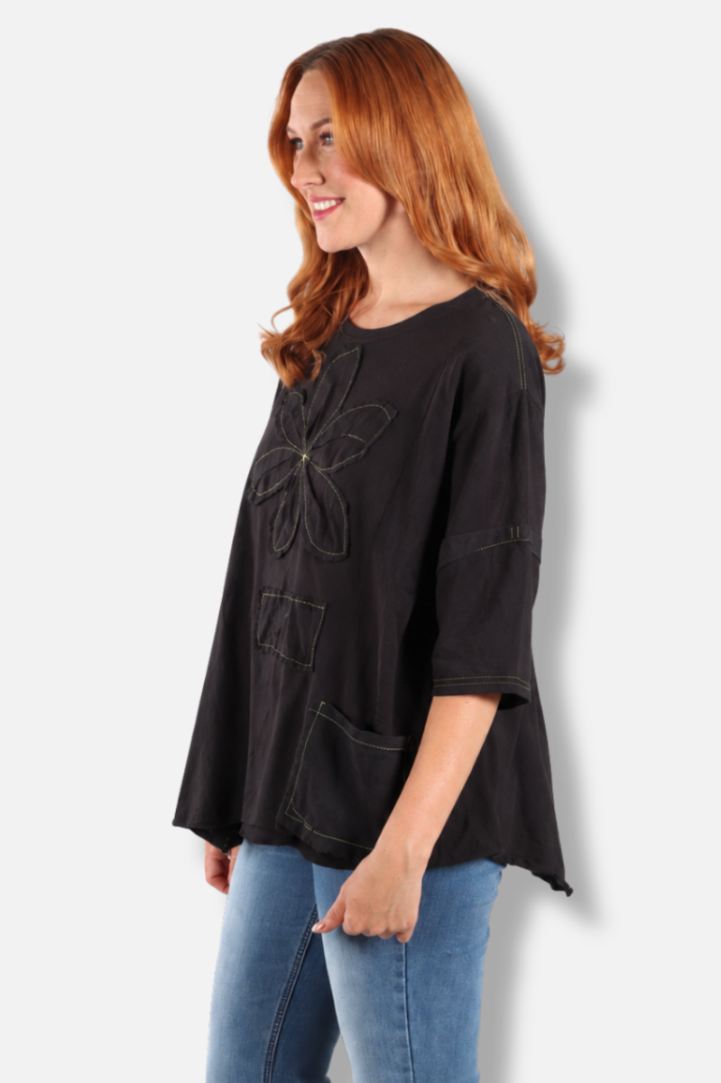 Rosa Tee - Black #3