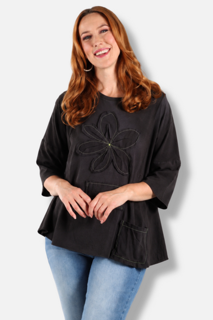 Rosa Tee - Black #3
