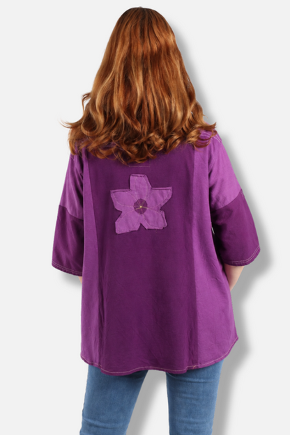Flora Tee - Purple #6