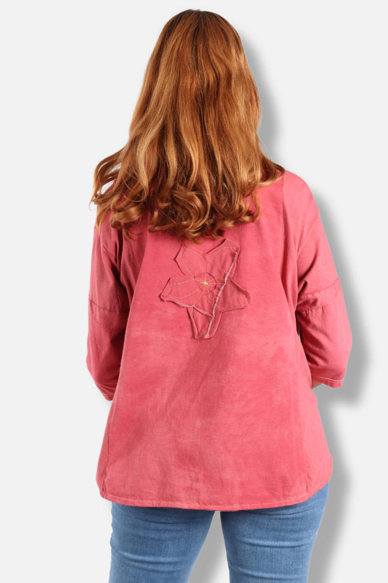 Flora Tee - Red #1