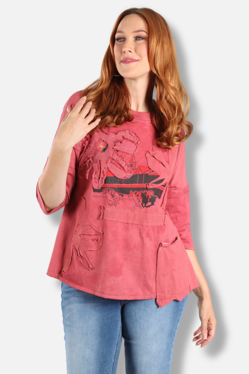 Flora Tee - Red #1
