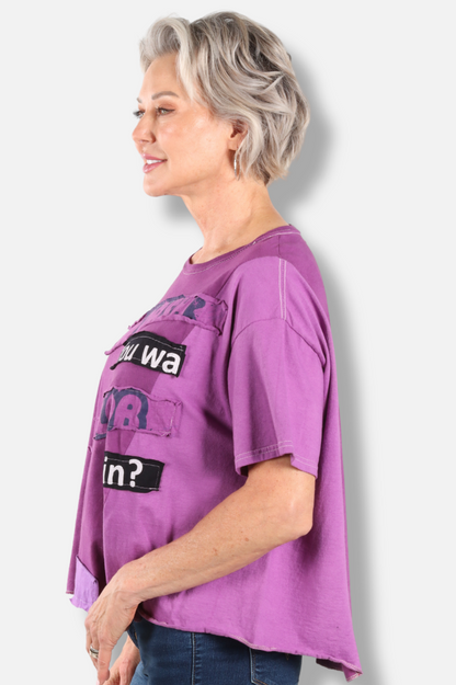 Graffic Traffic Tee - Grape #5