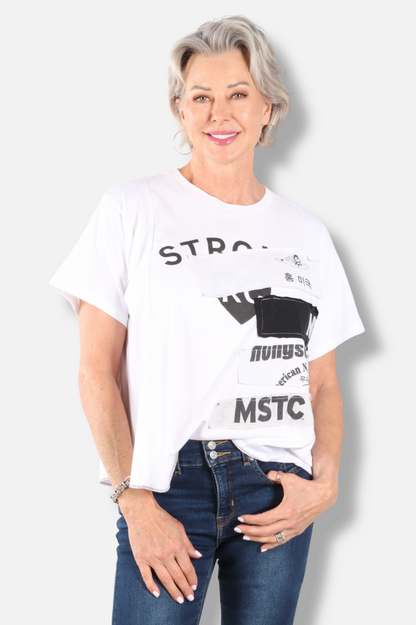 Graffic Traffic Tee - White #2