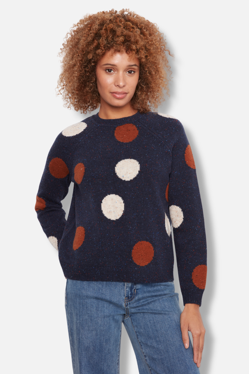 Raglan Sleeve Sweater - Navy