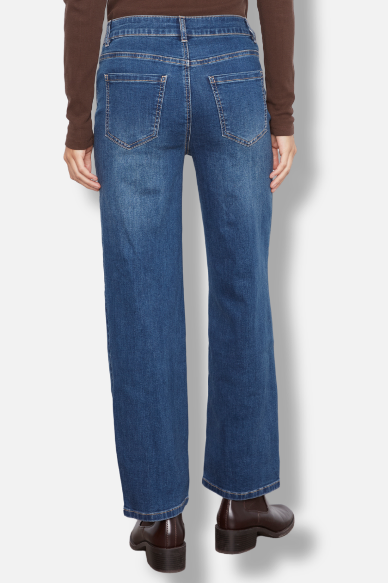 Heart Patch Jeans - Washed in Denim 