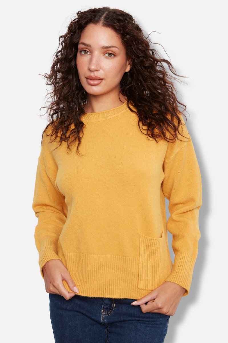 Pocket Detail Sweater - Amber