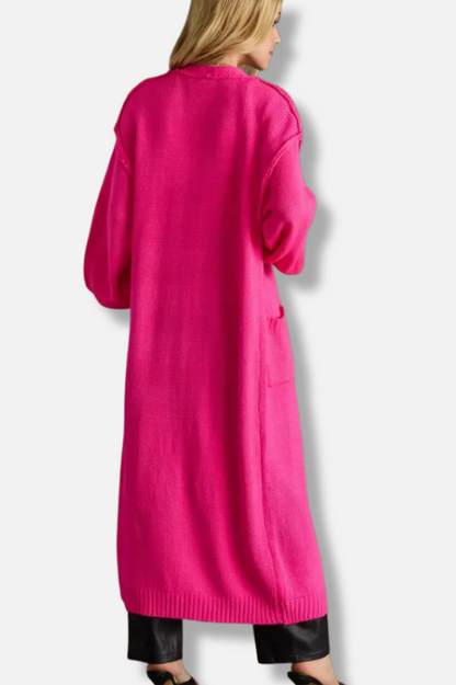 Duster Cardigan - Pink 